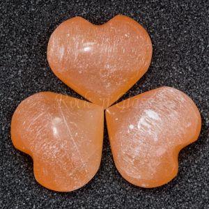 orange selenite heart healing crystal 700x700