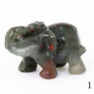 african bloodstone elephant totem animal carving left1 700x700