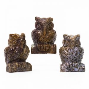 fancy jasper owl totem animal carving 700x700