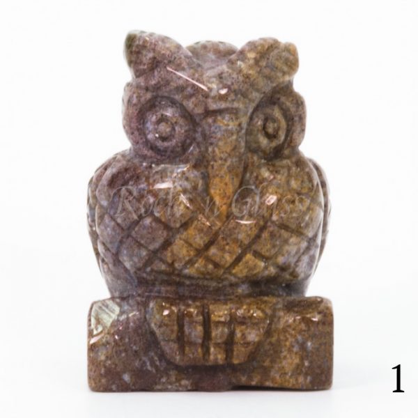 fancy jasper owl totem animal carving front1 700x700