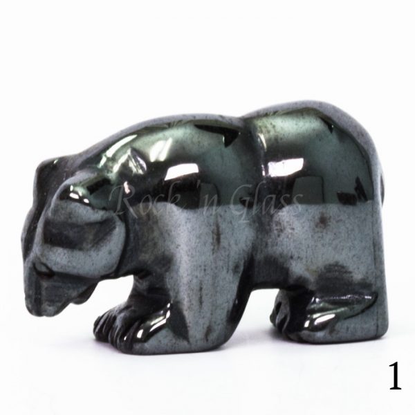 hematite bear totem animal carving left1 700x700