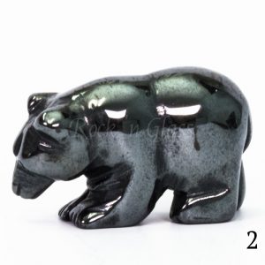 hematite bear totem animal carving left2 700x700