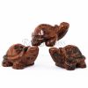 mahogany obsidian turtle totem animal carving 700x700