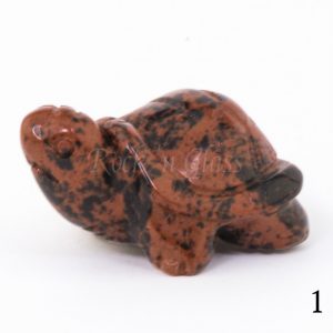 mahogany obsidian turtle totem animal carving left1 700x700