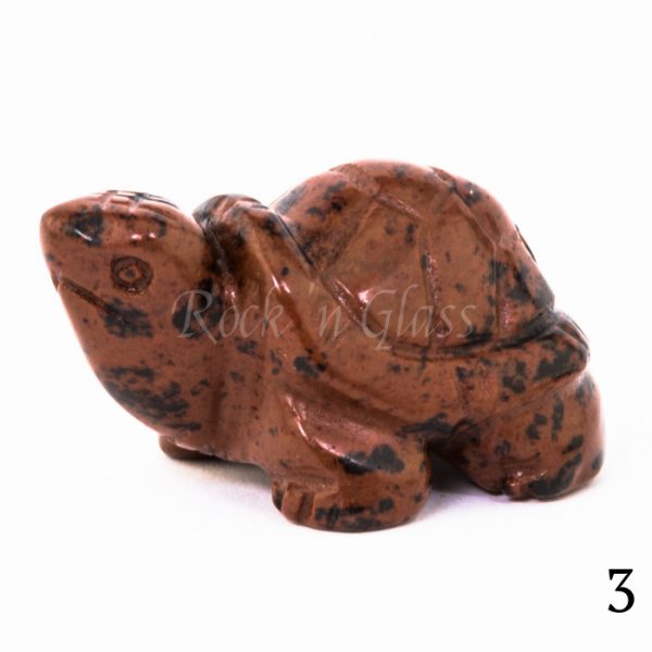 mahogany obsidian turtle totem animal carving left3 700x700