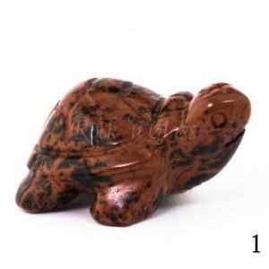 mahogany obsidian turtle totem animal carving right1 700x700