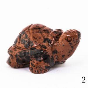 mahogany obsidian turtle totem animal carving right2 700x700