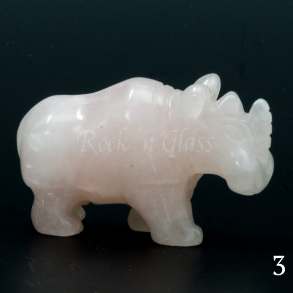 rose quartz rhino totem animal carving right3 700x700