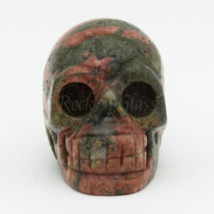 unakite skull carving healing crystals large front2 1000x1000