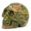 unakite skull carving healing crystals large left1 700x700