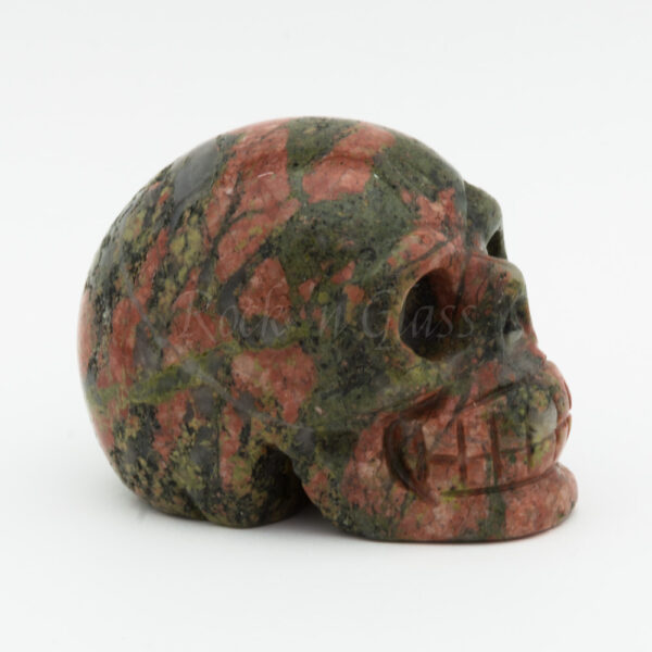 unakite skull carving healing crystals large right2 1000x1000
