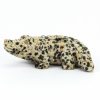 alligator dalmatian jasper totem animal carving left 700x700