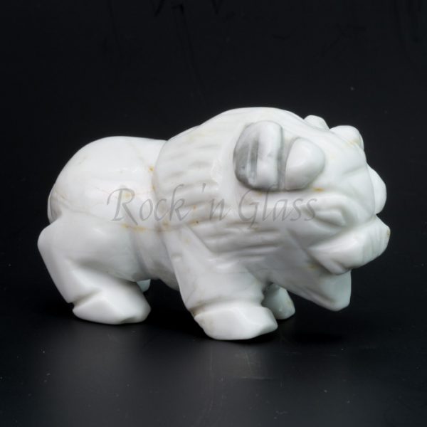 buffalo howlite totem animal carving right 700x700