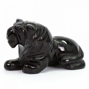 lion black obsidian totem animal carving left 700x700