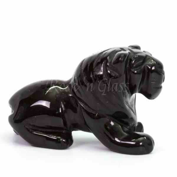 lion black obsidian totem animal carving right 700x700