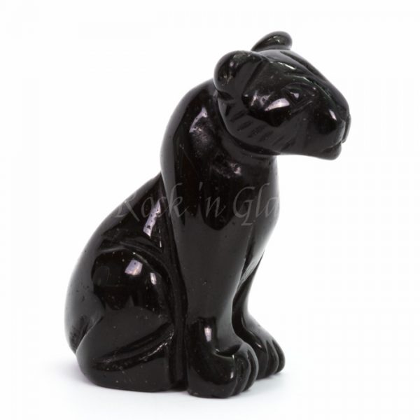 panther black obsidian totem animal carving right 700x700