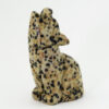 coyote dalmatian jasper spirit totem gemstone animal carving left 1000x1000
