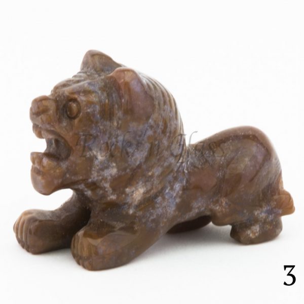 fancy jasper lion totem animal carving left3 700x700