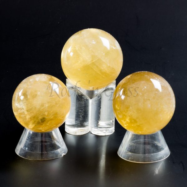 yellow calcite gemstone crystal orb sphere 700x700