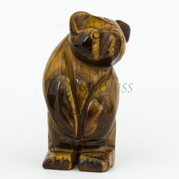 bear standing tiger eye totem animal carving right 700x700