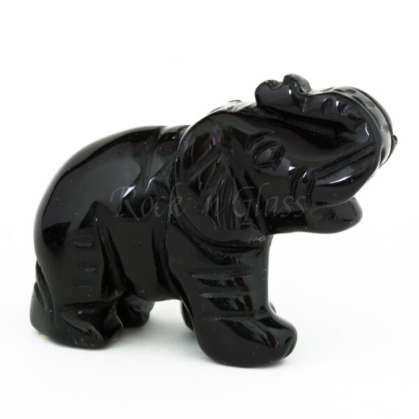 elephant black obsidian totem animal carving right 700x700