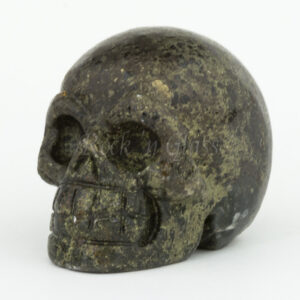 pyrite granite skull carving healing crystals medium left 700x700