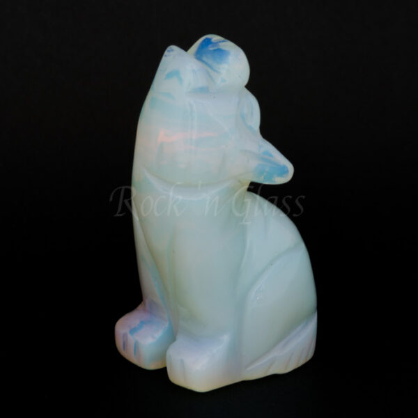 coyote opalite totem animal carving left 700x700