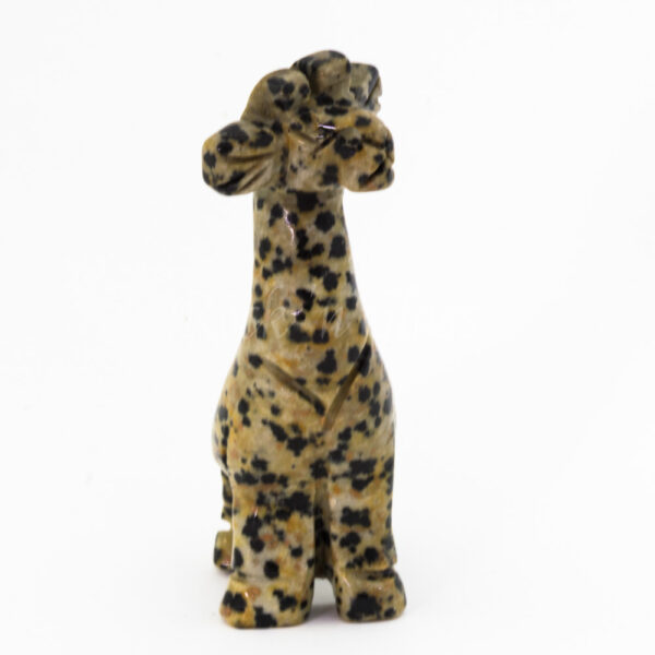 giraffe dalmatian jasper standing spirit totem gemstone animal carving right 1000x1000