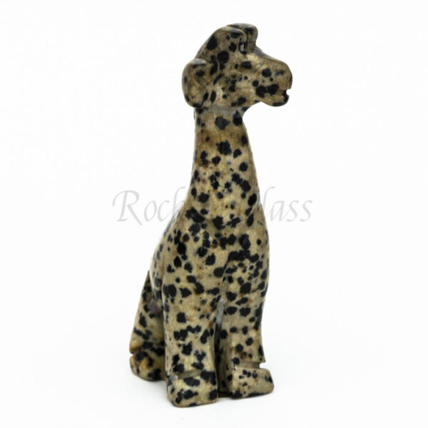 giraffe dalmatian jasper standing totem animal carving right 700x700