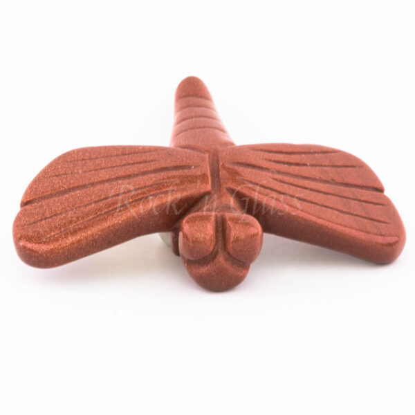 dragonfly goldstone totem animal carving front 700x700