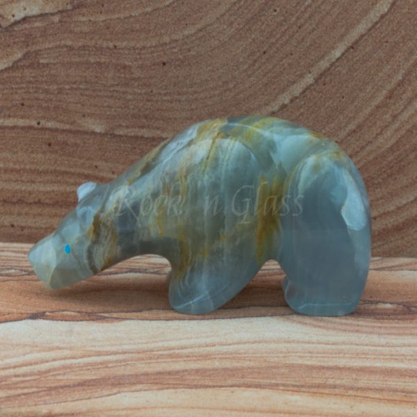 bear onxy zuni fetish carving loubert rosella soseeah side 700x700