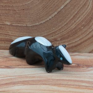 skunk black marble zuni fetish carving calvert bowannie front 700x700