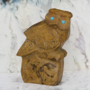 owl jasper spirit totem zuni fetish carving michael coble front 700x700