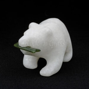 white star marble polar bear totem animal carving healing left 700x700