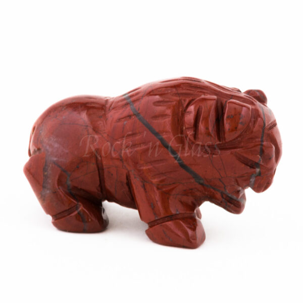 buffalo rainbow jasper spirit totem gemstone animal carving right 1000x1000