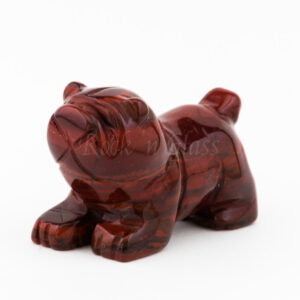 dog rainbow jasper bulldog spirit totem gemstone animal carving left 1000x1000