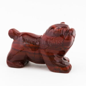 dog rainbow jasper bulldog spirit totem gemstone animal carving right 1000x1000