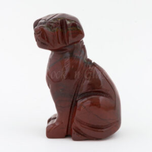 dog rainbow jasper spirit totem gemstone animal carving side 1000x1000