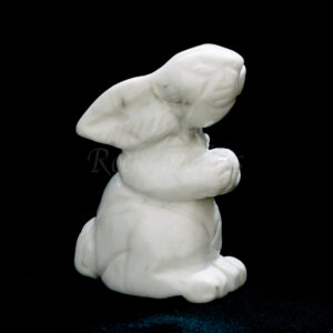 rabbit howlite standing spirit totem gemstone animal carving right 1000x1000