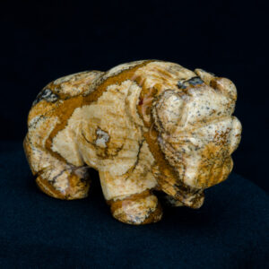 buffalo picture jasper spirit totem gemstone animal carving right 1000x1000