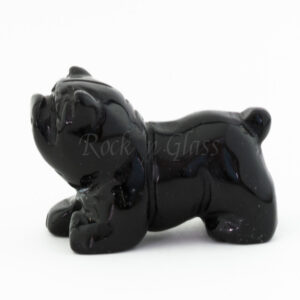 bulldog black obsidian spirit totem gemstone animal carving side 1000x1000