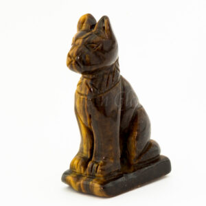 cat egyptian tigereye spirit totem gemstone animal carving left 1000x1000