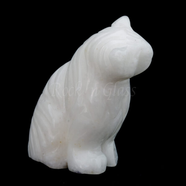 cat white agate spirit totem gemstone animal carving right 1000x1000
