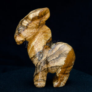 donkey picture jasper spirit totem gemstone animal carving side 1000x1000