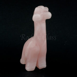 giraffe rose quartz standing spirit totem gemstone animal carving right 1000x1000