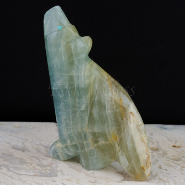 coyote blue fluorite zuni carving crystal michael mahooty back 1000x1000