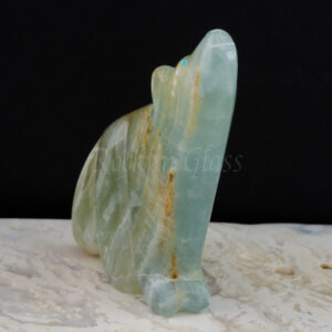 coyote blue fluorite zuni carving crystal michael mahooty front 1000x1000