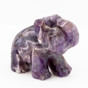 elephant amethyst spirit totem gemstone crystal animal carving front 1000x1000