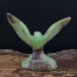 falcon chrysoprase spirit animal totem carving healing crystal front 1000x1000