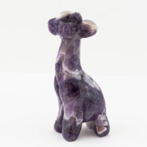 giraffe amethyst standing spirit totem gemstone crystal animal carving front 1000x1000